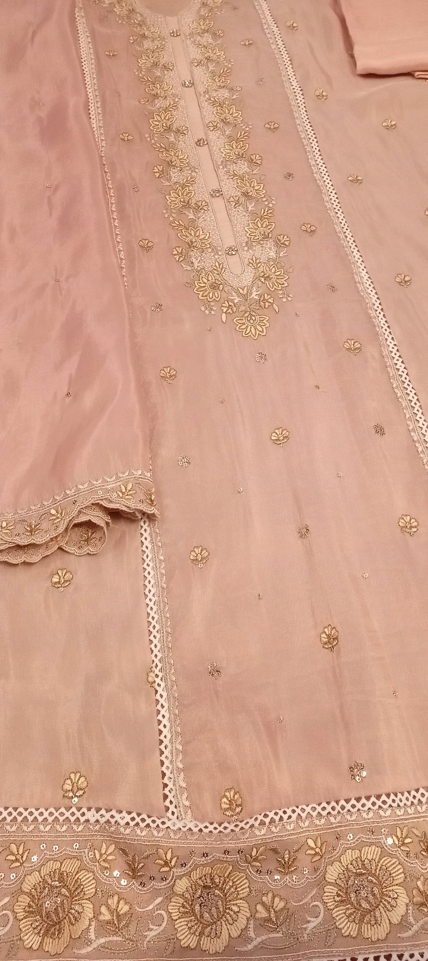 GARLUXE Premium Shimmer Silk Dress Material