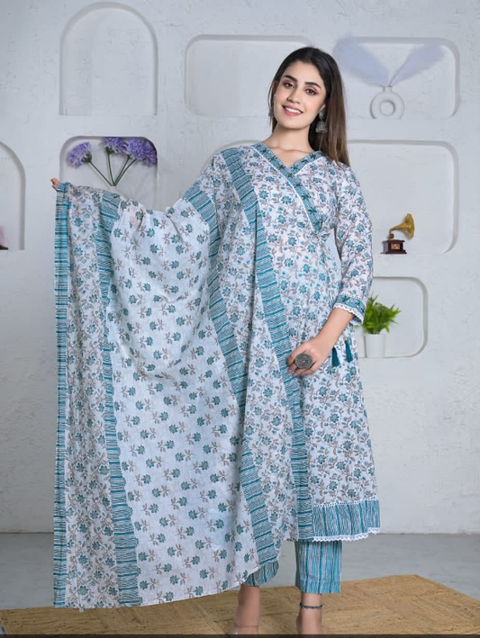 GARLUXE Mal-Cotton Anarkali Set