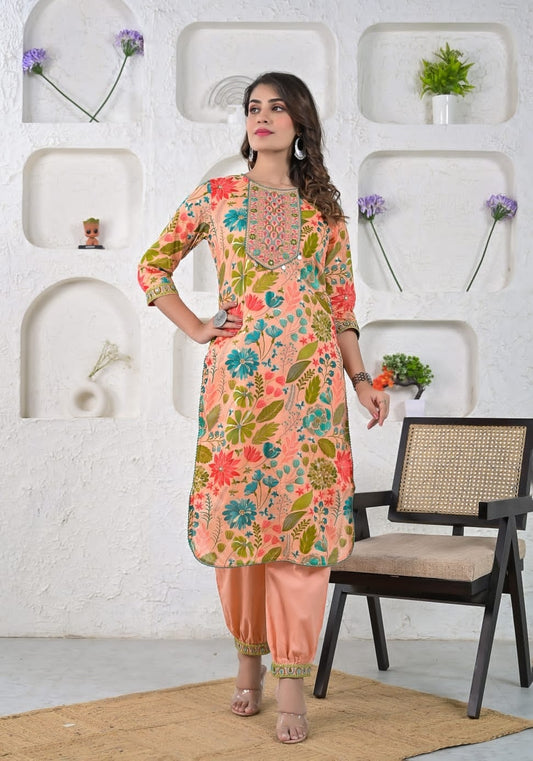 GARLUXE Muslin Afgani Kurta & Trouser
