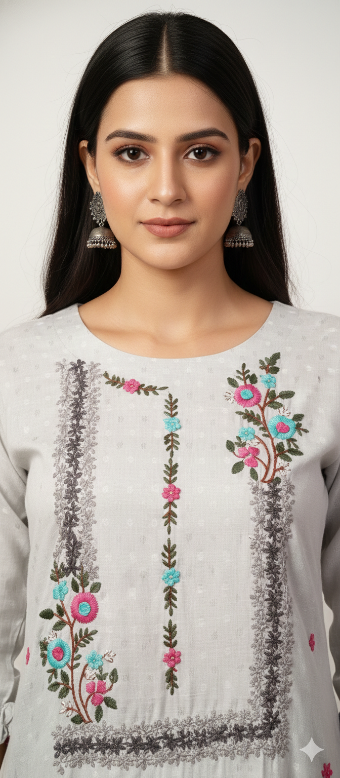 GARLUXE HAND WORK KURTI