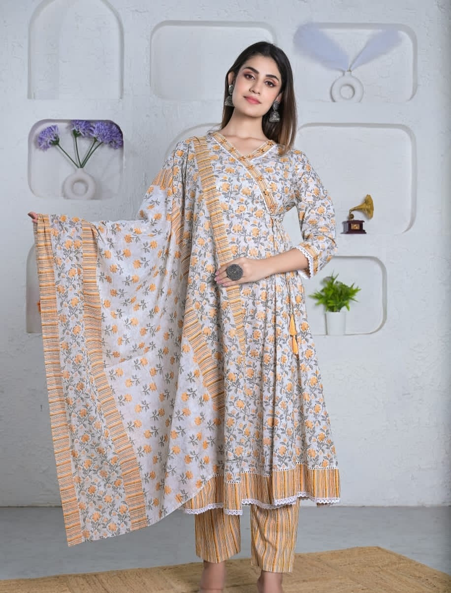 GARLUXE Mal-Cotton Anarkali Set