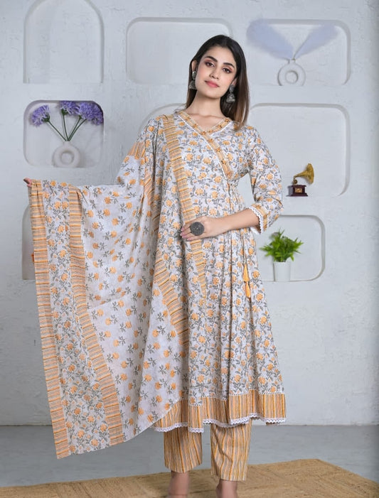 GARLUXE Mal-Cotton Anarkali Set