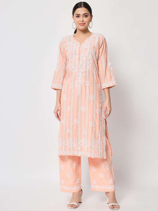 GARLUXE Lucknowi Hand Work