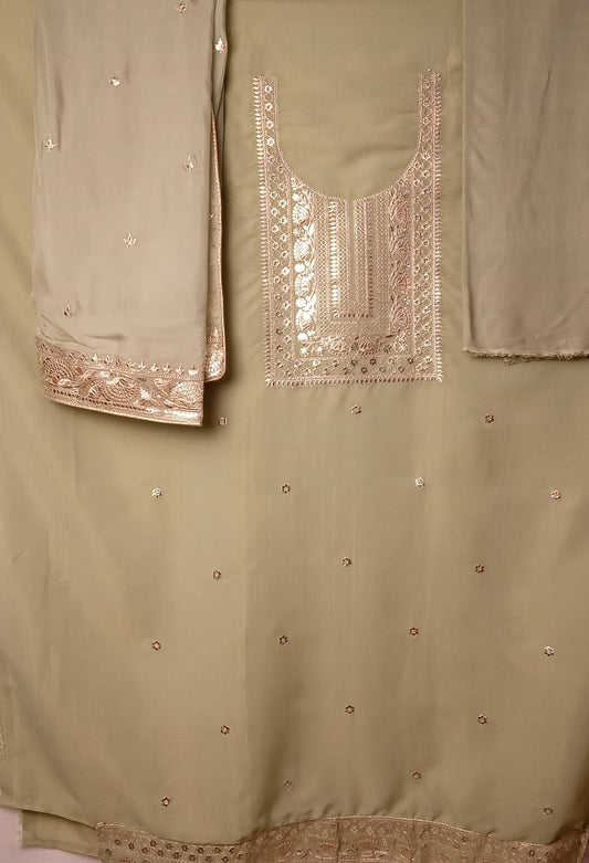 GARLUXE Gota Pitta Work Dress Material