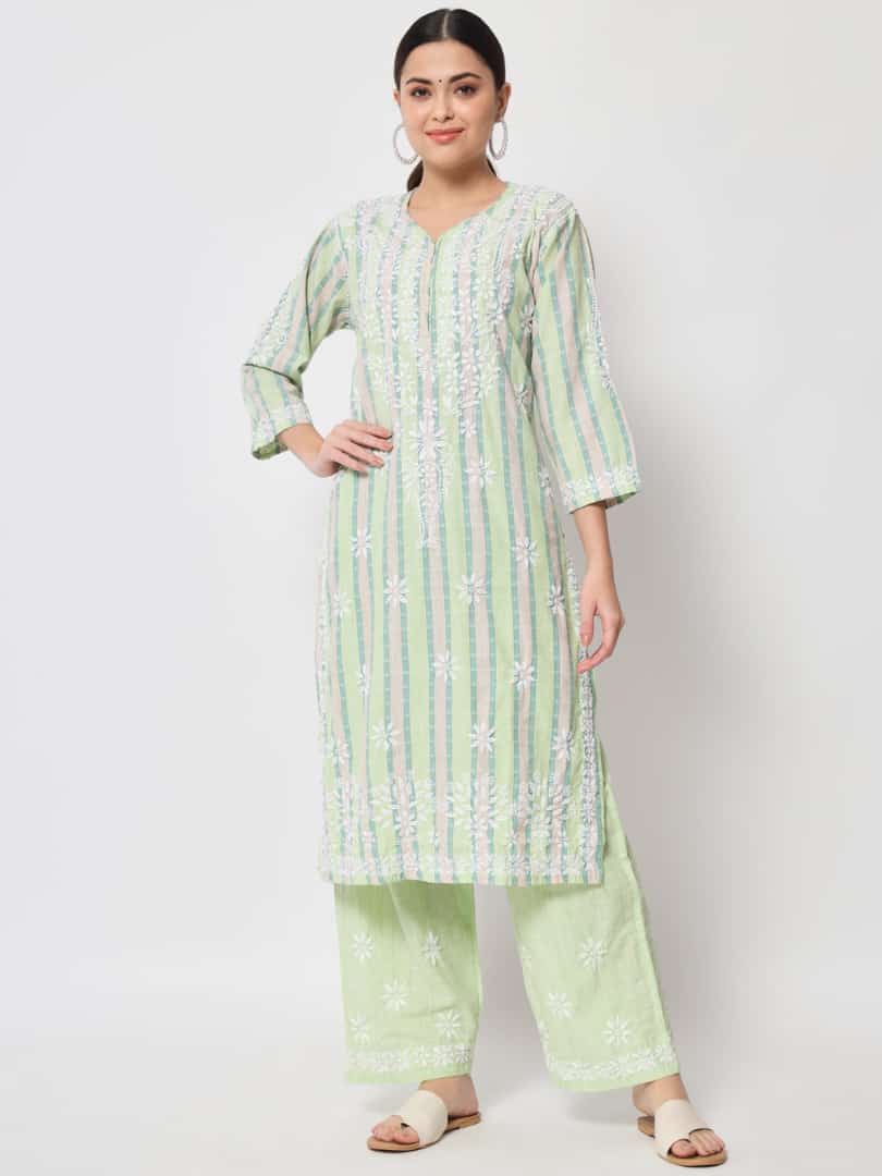 GARLUXE Lucknowi Hand Work