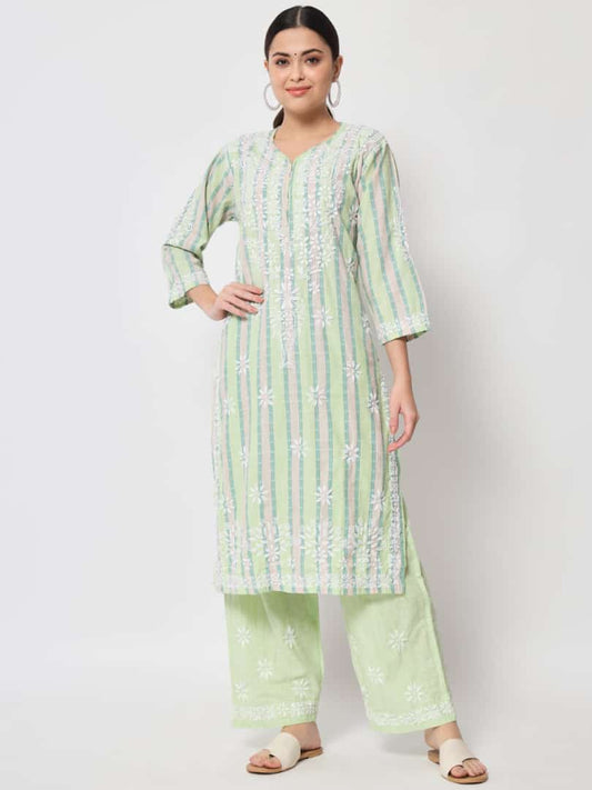 GARLUXE Lucknowi Hand Work