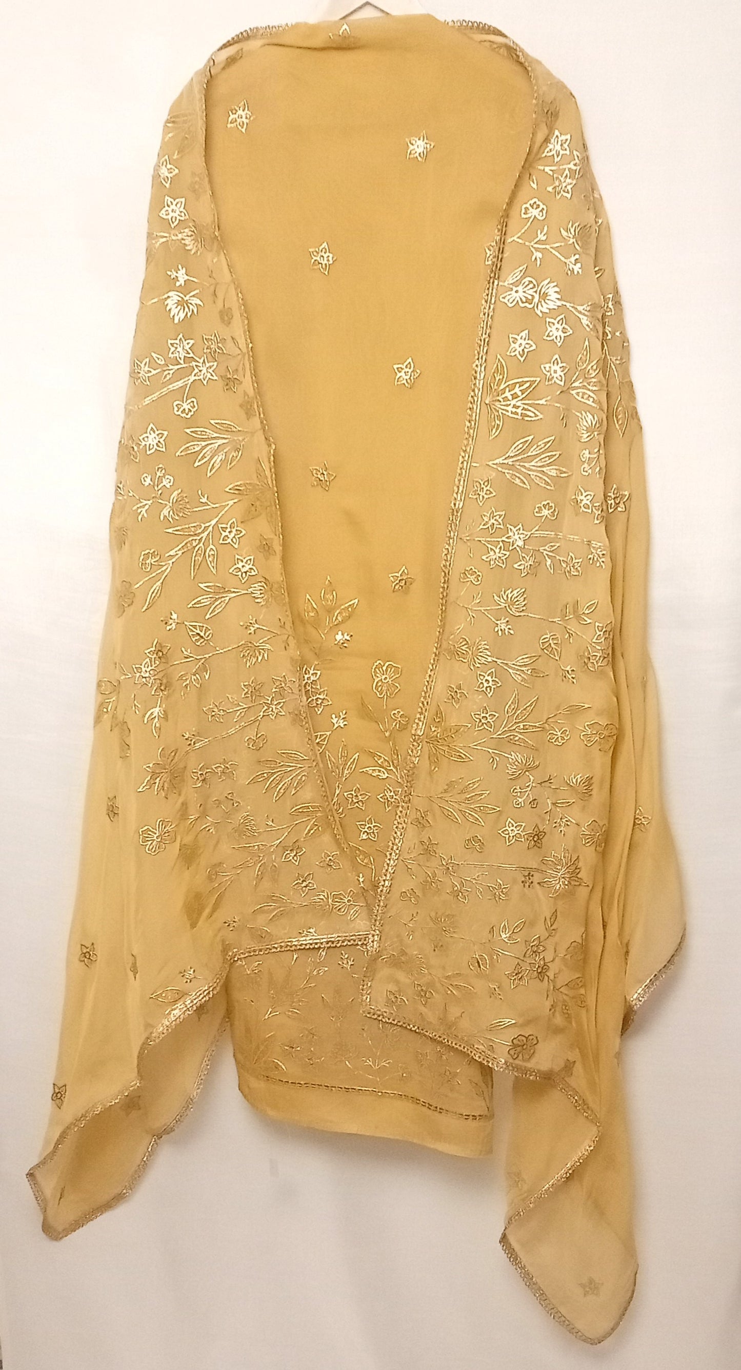 GARLUXE Organza With Pitta & Applique Handwork
