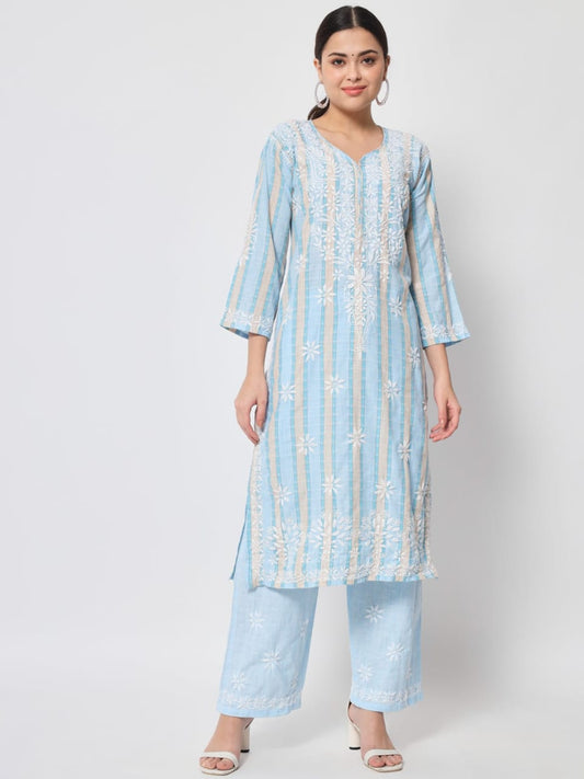 GARLUXE Lucknowi Hand Work