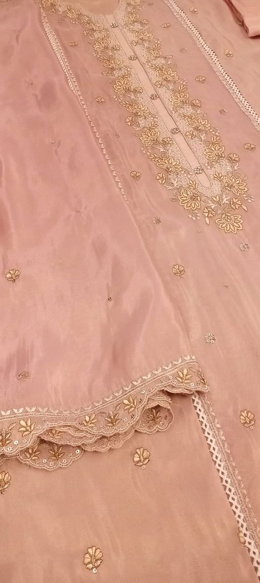 GARLUXE Premium Shimmer Silk Dress Material